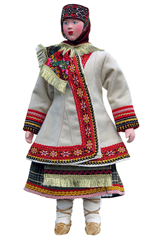 Тамбовская губерния, костюм народной куклы