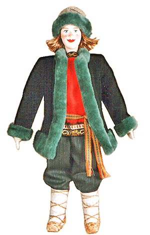 мужской костюм народной куклы